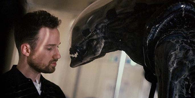 David Fincher sur le tournage de Alien 3